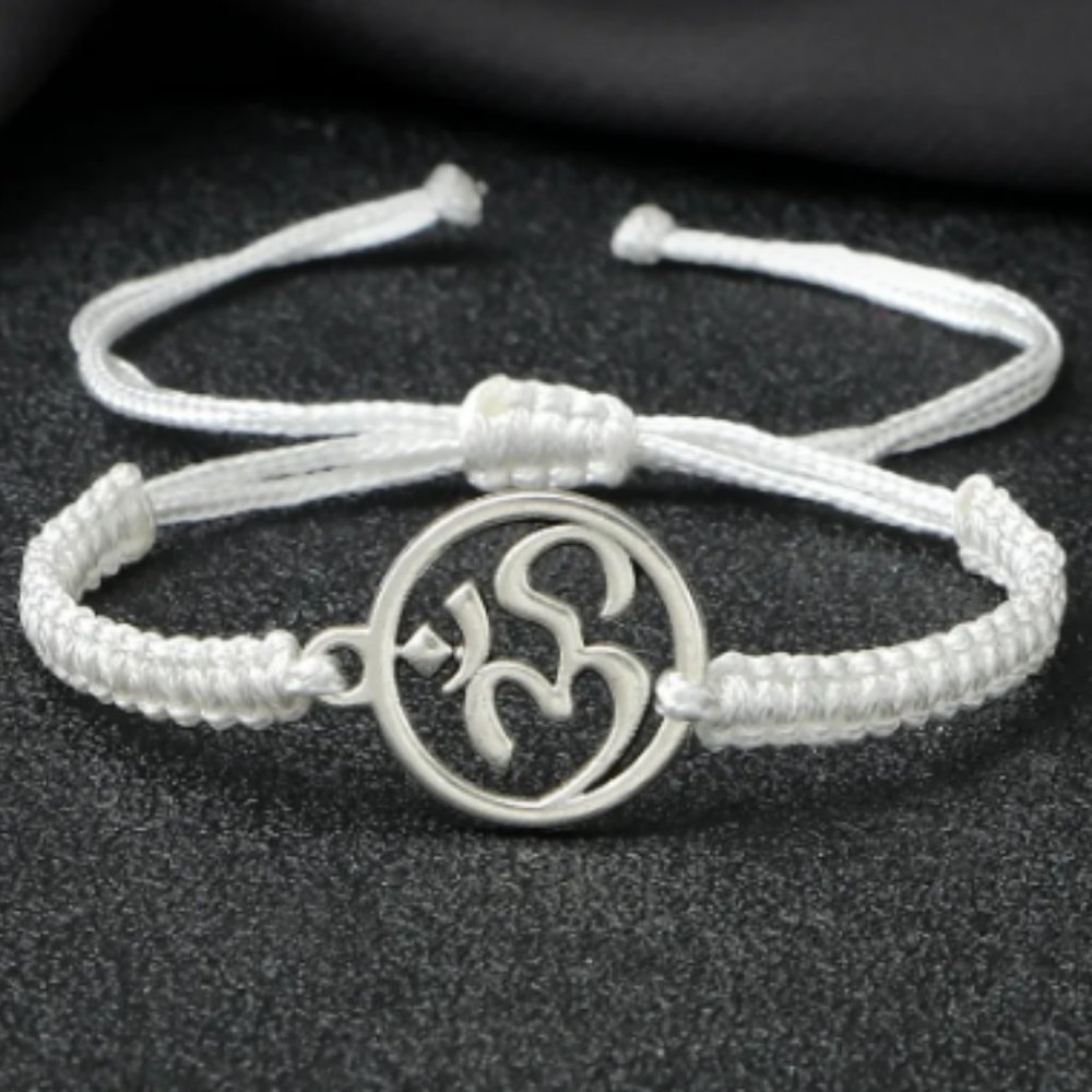 Om Bracelet,Yoga Bracelet,Drawstring Bracelet,Multicolor Strings Available